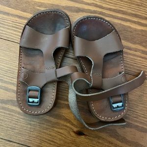 Freshly picked leather sandals